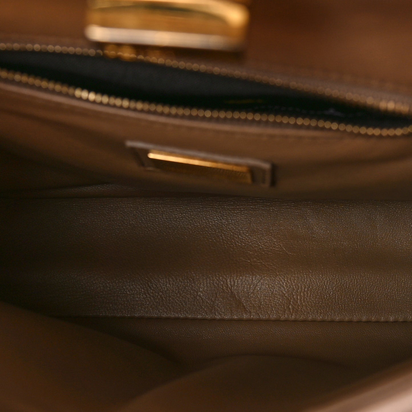 Nappa Mini Peekaboo Iconic Satchel Tortora