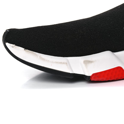 Balenciaga Technical 3D Knit Mens Speed Sneakers 40 Black Red 7 of 18
