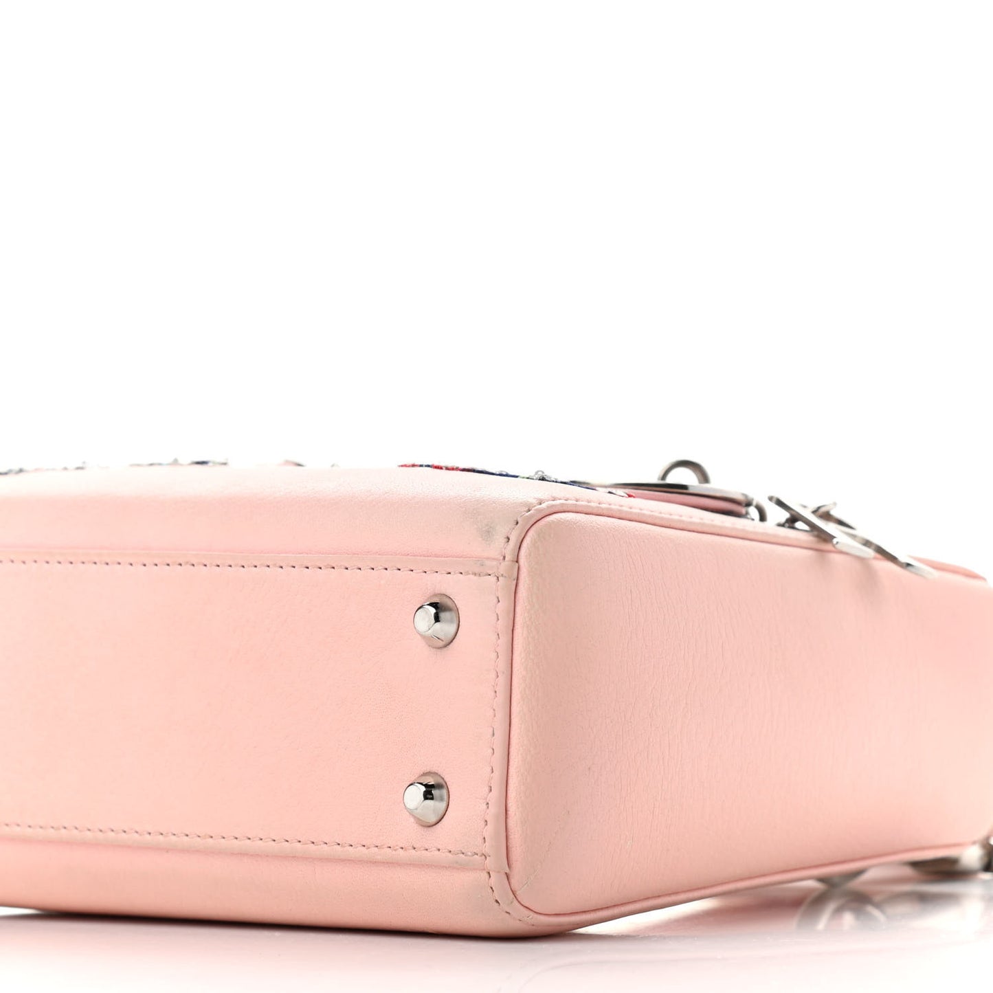 Sequin Embroidered Mini Lady Dior Pink