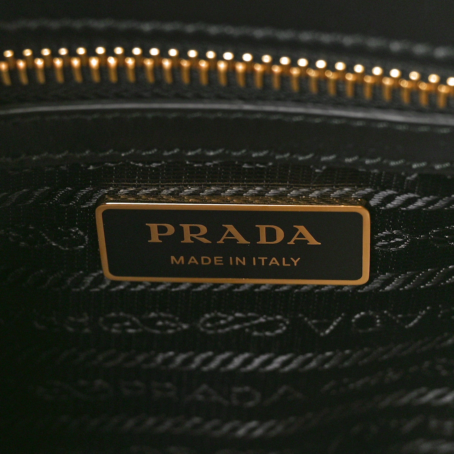 Prada Jacquard Saffiano Triangolo Symbole Embroidered Small Tote Black Corda 6 of 8