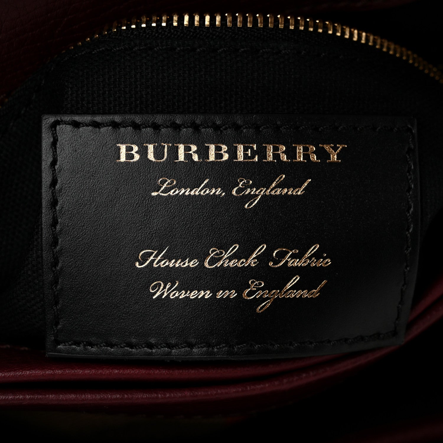 Burberry Derby Calfskin House Check Small Camberley Mahogany Red 6 of 9