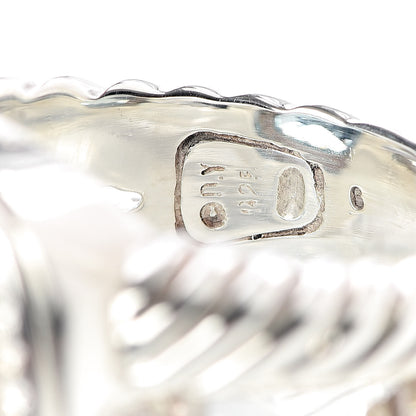 David Yurman Sterling Silver Diamond Blue Topaz 14mm Albion Ring 53 6.25 5 of 5