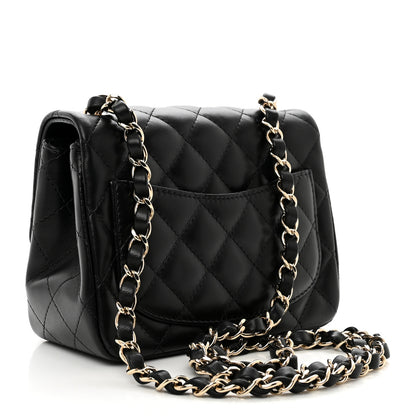 Chanel Lambskin Quilted Mini Square Flap Black 3 of 10
