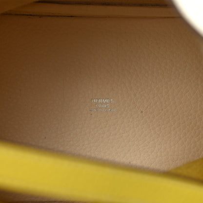 Hermes Taurillon Clemence Casaque Picotin Lock 18 PM Lime Nata 6 of 8