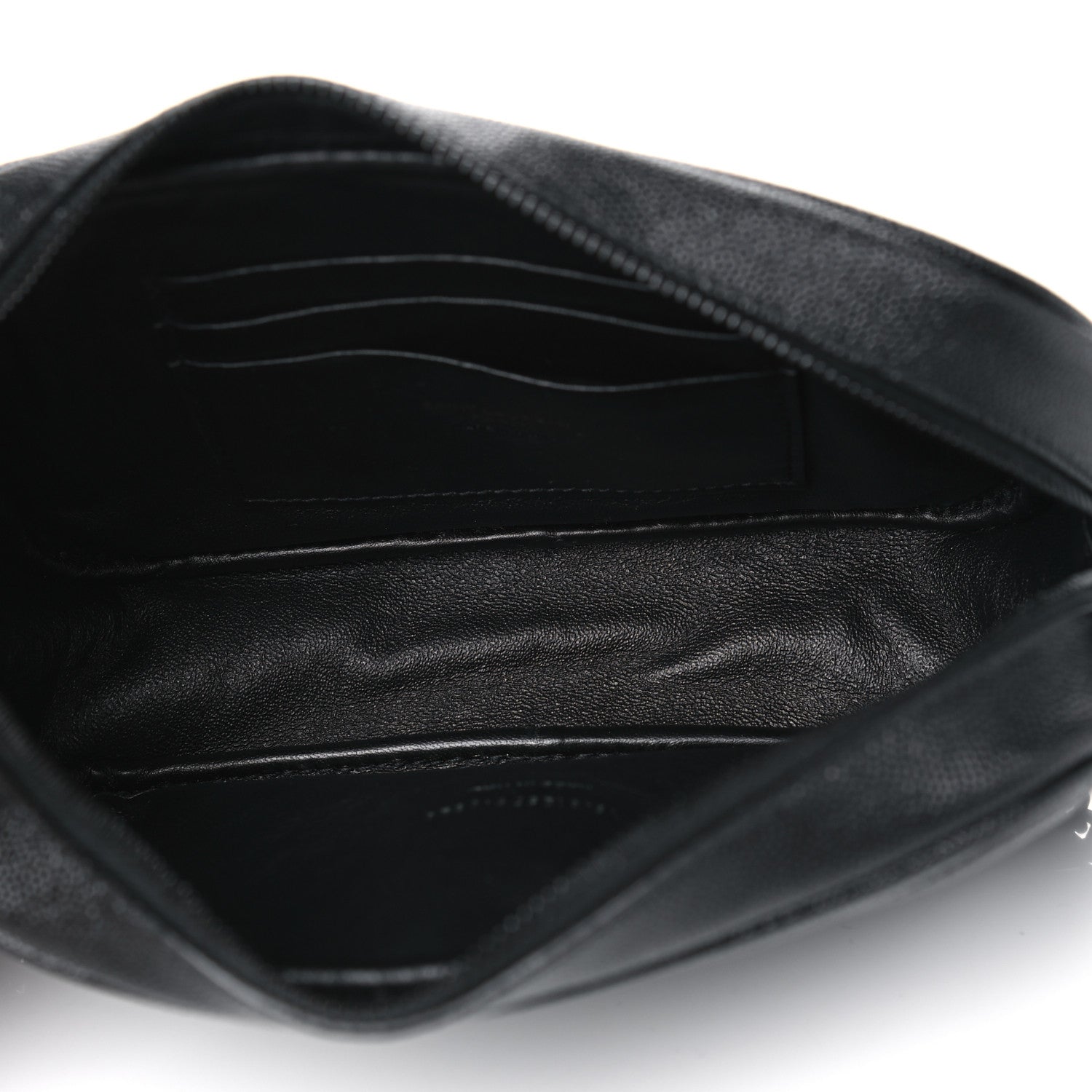 Saint Laurent Grain De Poudre Matelasse Monogram Mini Lou Camera Bag Black 4 of 4