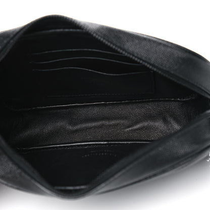 Saint Laurent Grain De Poudre Matelasse Monogram Mini Lou Camera Bag Black 4 of 4
