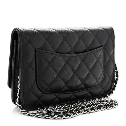 Chanel Caviar Quilted Wallet on Chain WOC Black 3 of 11