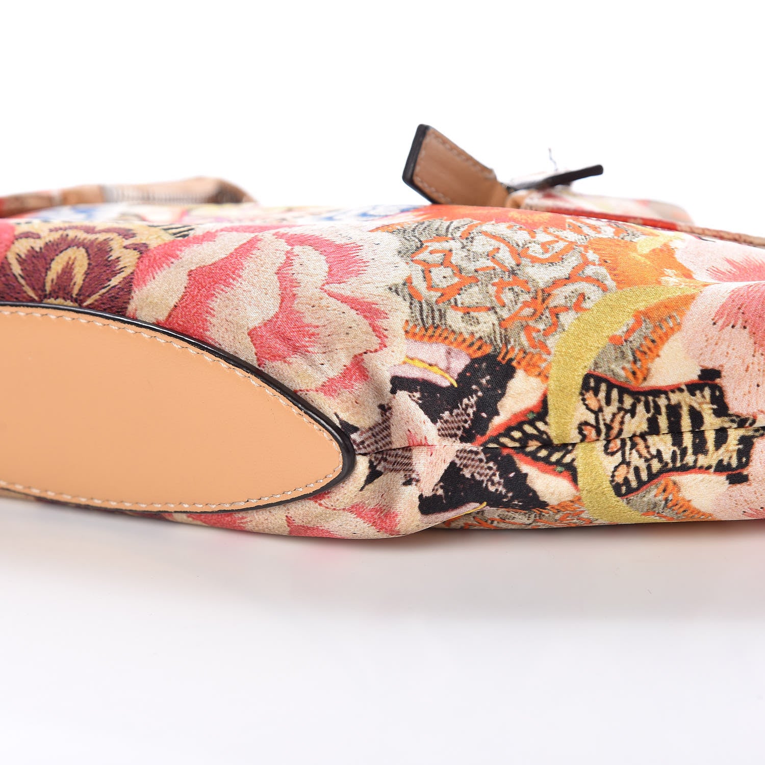 Alexander McQueen Silk Floral Print De Manta Clutch Multicolor 6 of 10