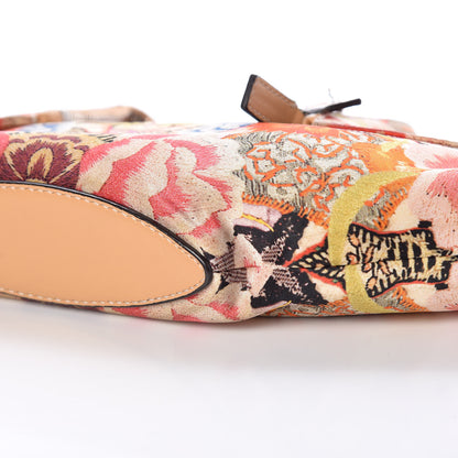 Alexander McQueen Silk Floral Print De Manta Clutch Multicolor 6 of 10