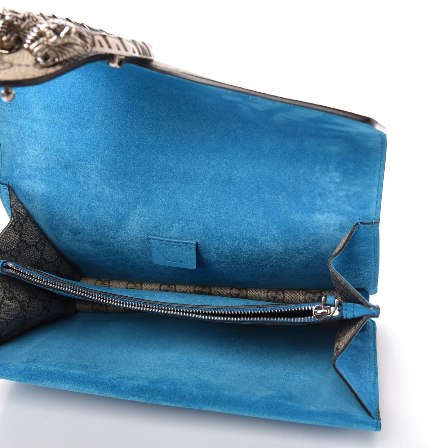 GG Supreme Monogram Small Dionysus Shoulder Bag Bright Turquoise
