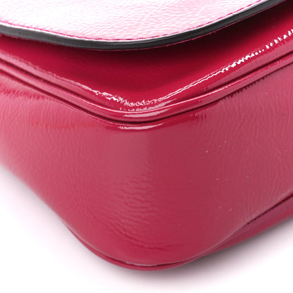 Gucci Vernice Naplack Small Soho Flap Crossbody Bright Bougainvillea 10 of 11