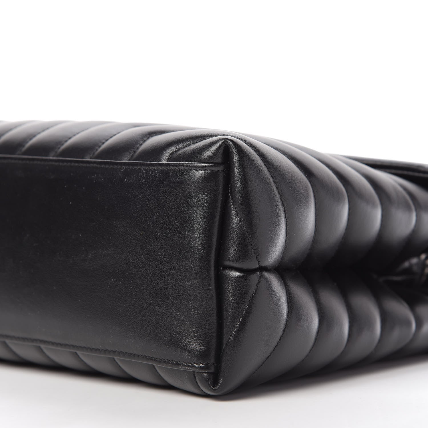 Saint Laurent Calfskin Y Quilted Monogram Medium Loulou Chain Satchel Black 7 of 10