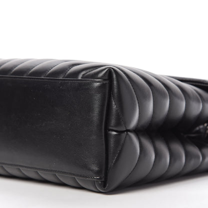 Saint Laurent Calfskin Y Quilted Monogram Medium Loulou Chain Satchel Black 7 of 10