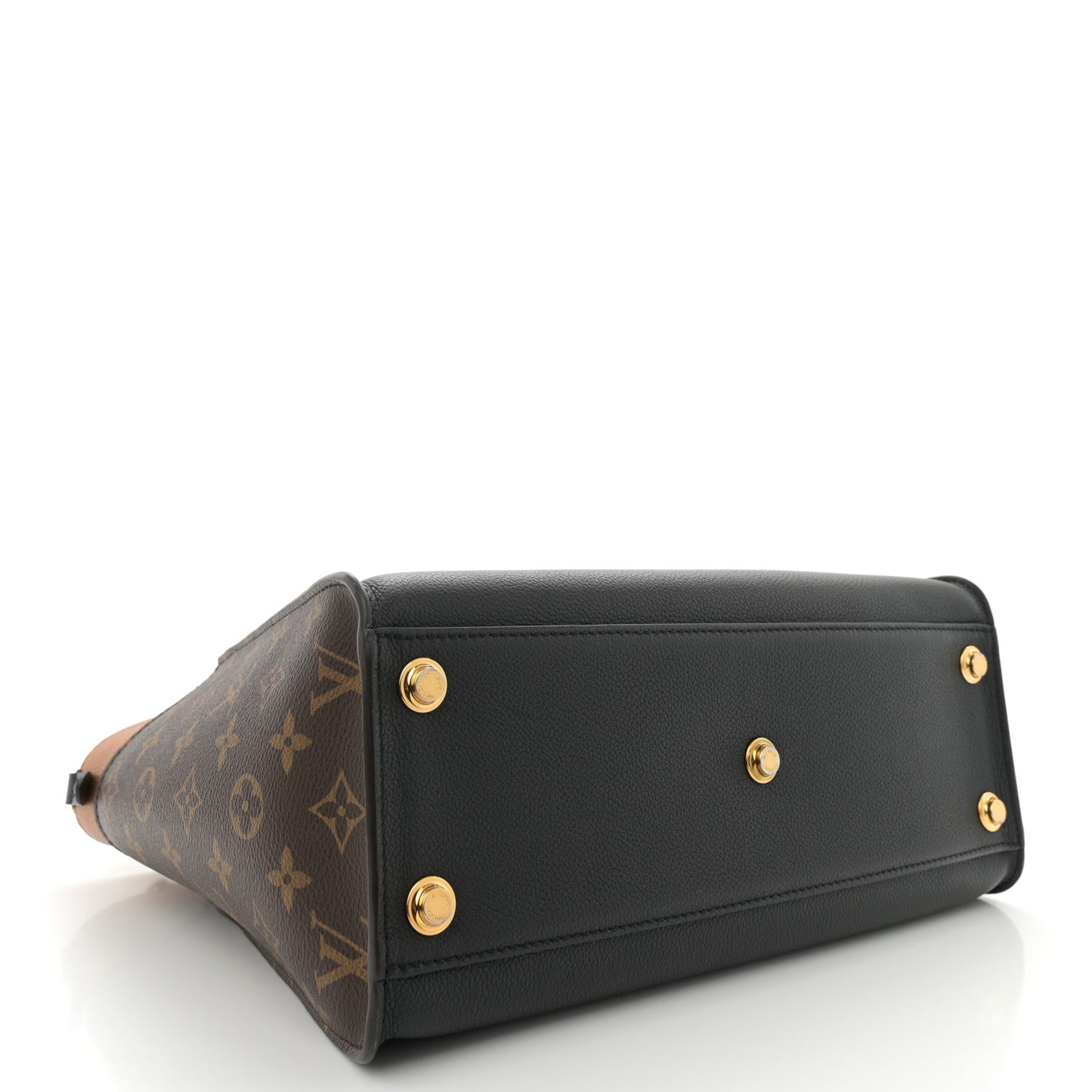 Calfskin Monogram On My Side MM Black