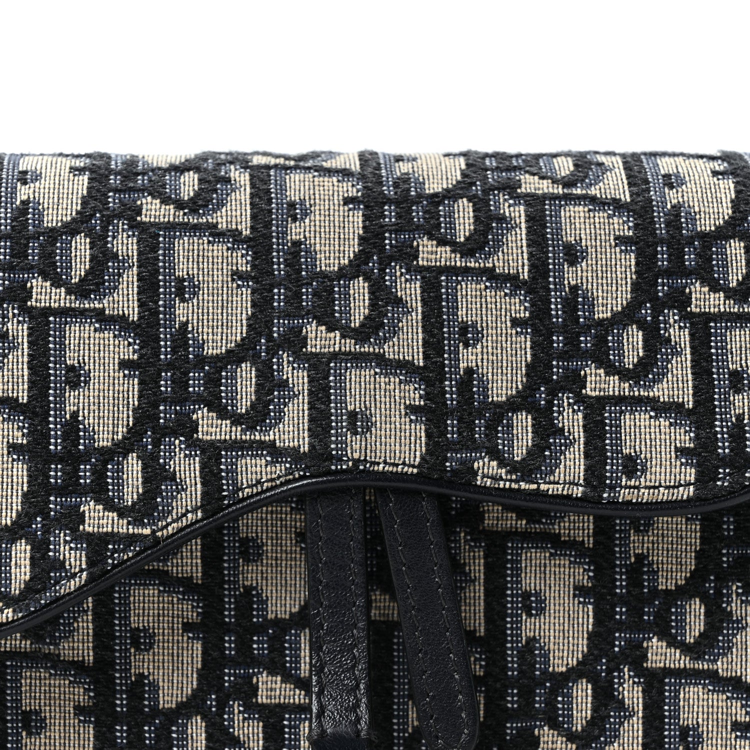 Christian Dior Oblique Saddle Belt Bag Blue 8 of 10
