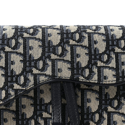 Christian Dior Oblique Saddle Belt Bag Blue 8 of 10