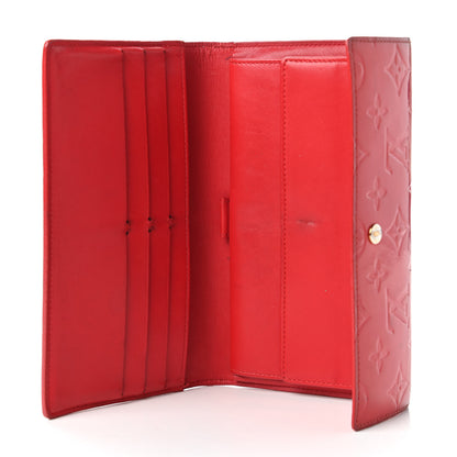 Louis Vuitton Vernis Porte Tresor International Wallet Rouge 5 of 14