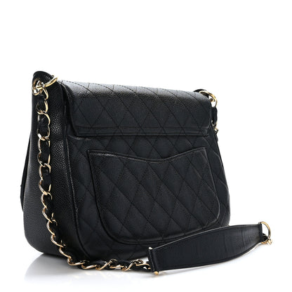 Chanel Caviar Quilted Timeless CC Messenger Flap Black 3 of 9