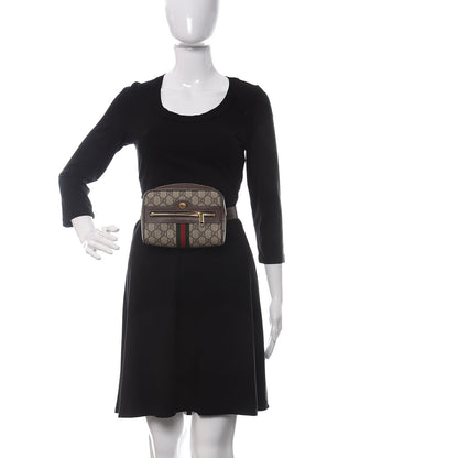 Gucci GG Supreme Monogram Web Small Ophidia Belt Bag 85 34 Dark Brown 2 of 10