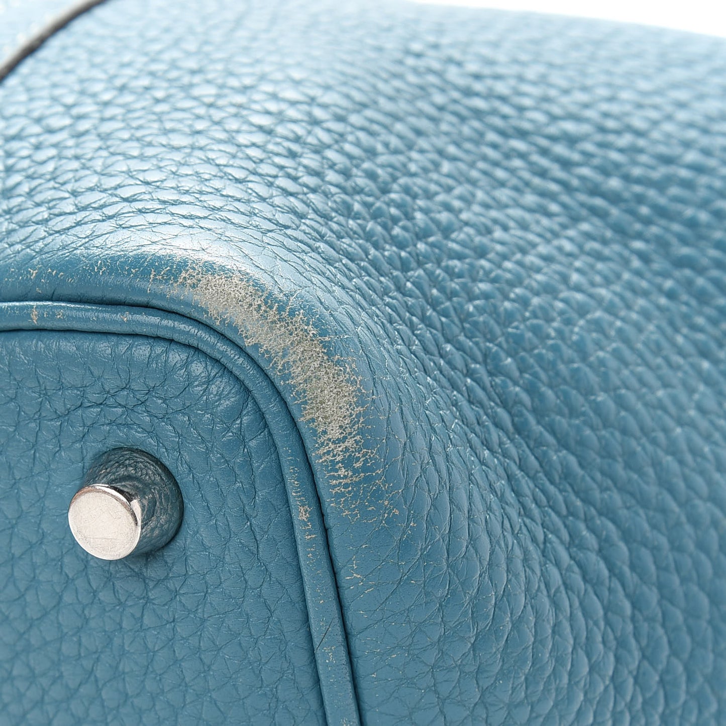 Taurillon Clemence Picotin Lock 18 PM Blue Jean