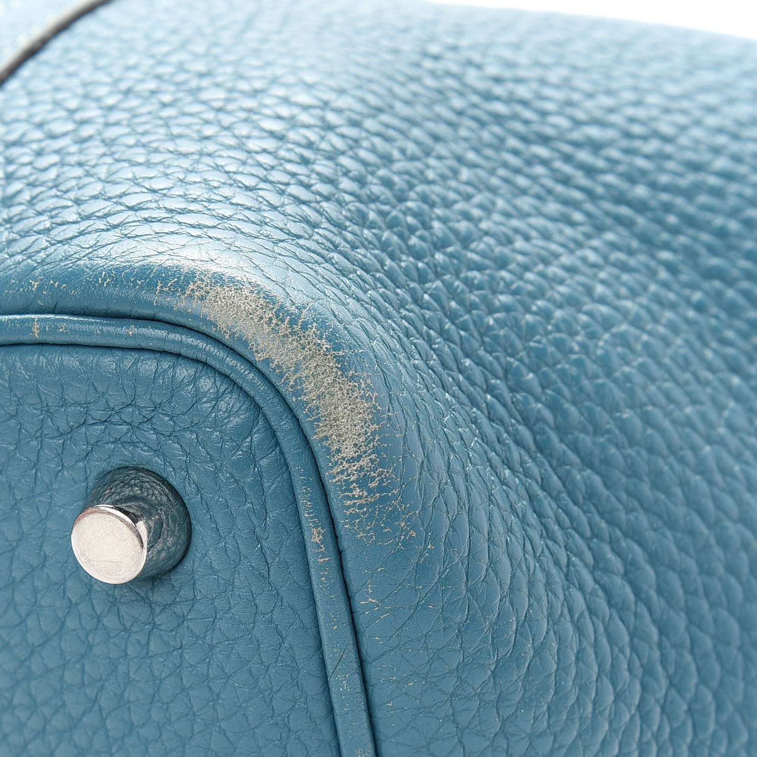Hermes Taurillon Clemence Picotin Lock 18 PM Blue Jean 7 of 14