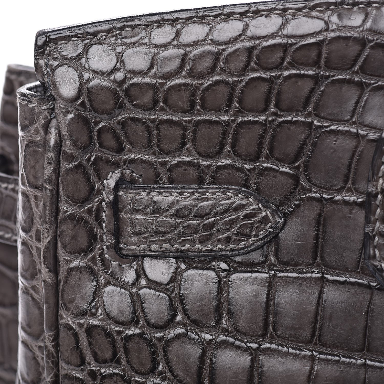 Hermes Matte Niloticus Crocodile Birkin 30 Gris Elephant 23 of 45