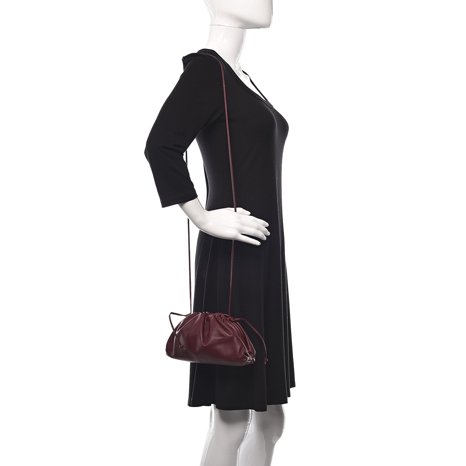 Bottega Veneta Butter Calfskin The Mini Pouch Bordeaux 2 of 11