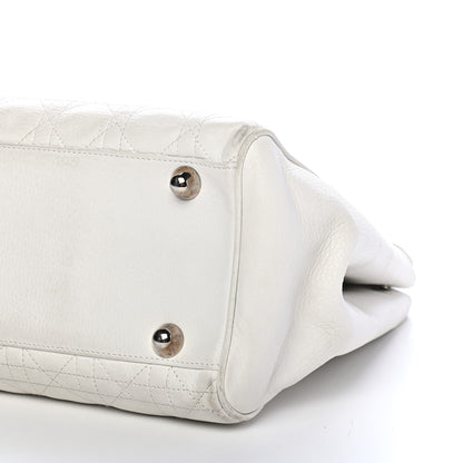 Christian Dior Cannage Stitched Tote White 9 of 9