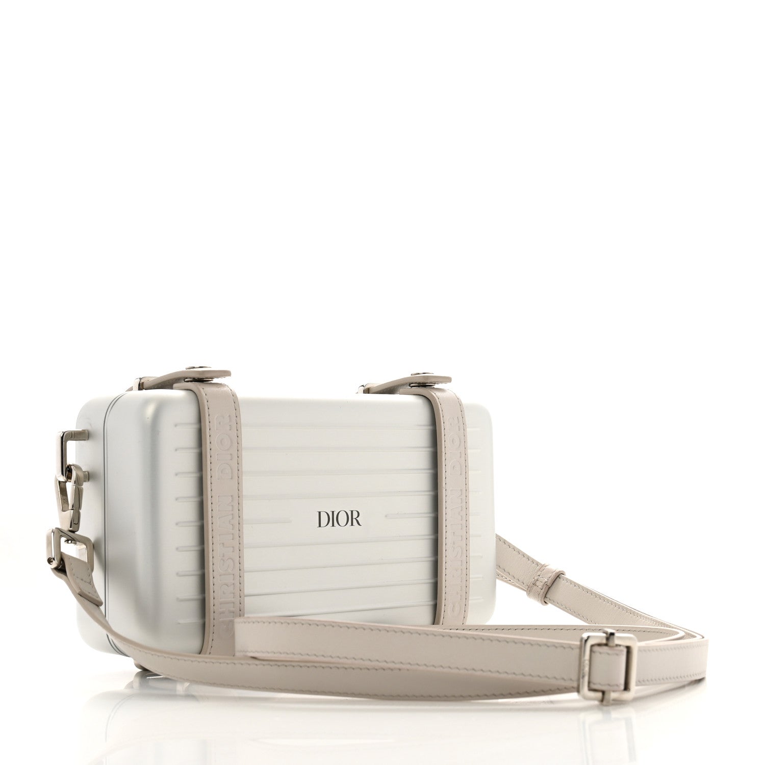 Christian Dior X RIMOWA Aluminum Personal Clutch On Strap Silver 3 of 15