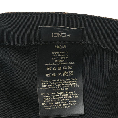 Fendi Canvas FF Reloaded Baseball Hat Tobacco Tobacco Dark Brown 6 of 7