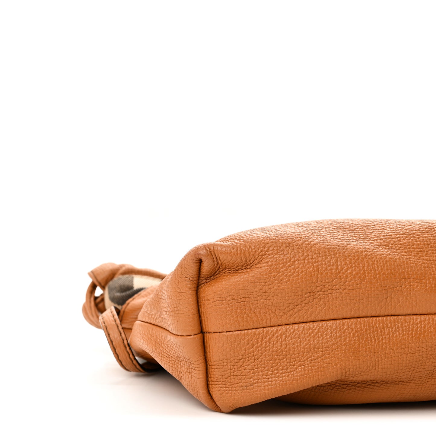 Calfskin House Check Little Crush Cognac