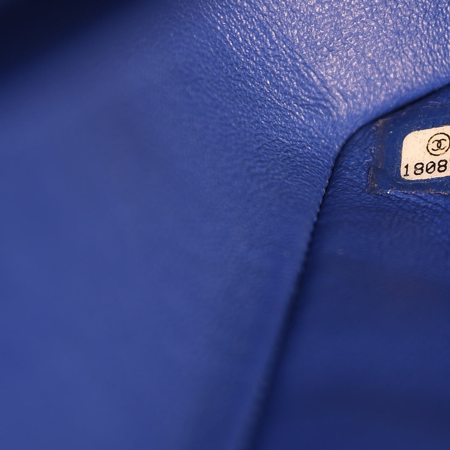 Lambskin Quilted Jumbo Double Flap Blue