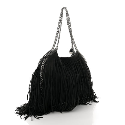 Stella McCartney Eco Suede Fringe Falabella Tote Black 3 of 10