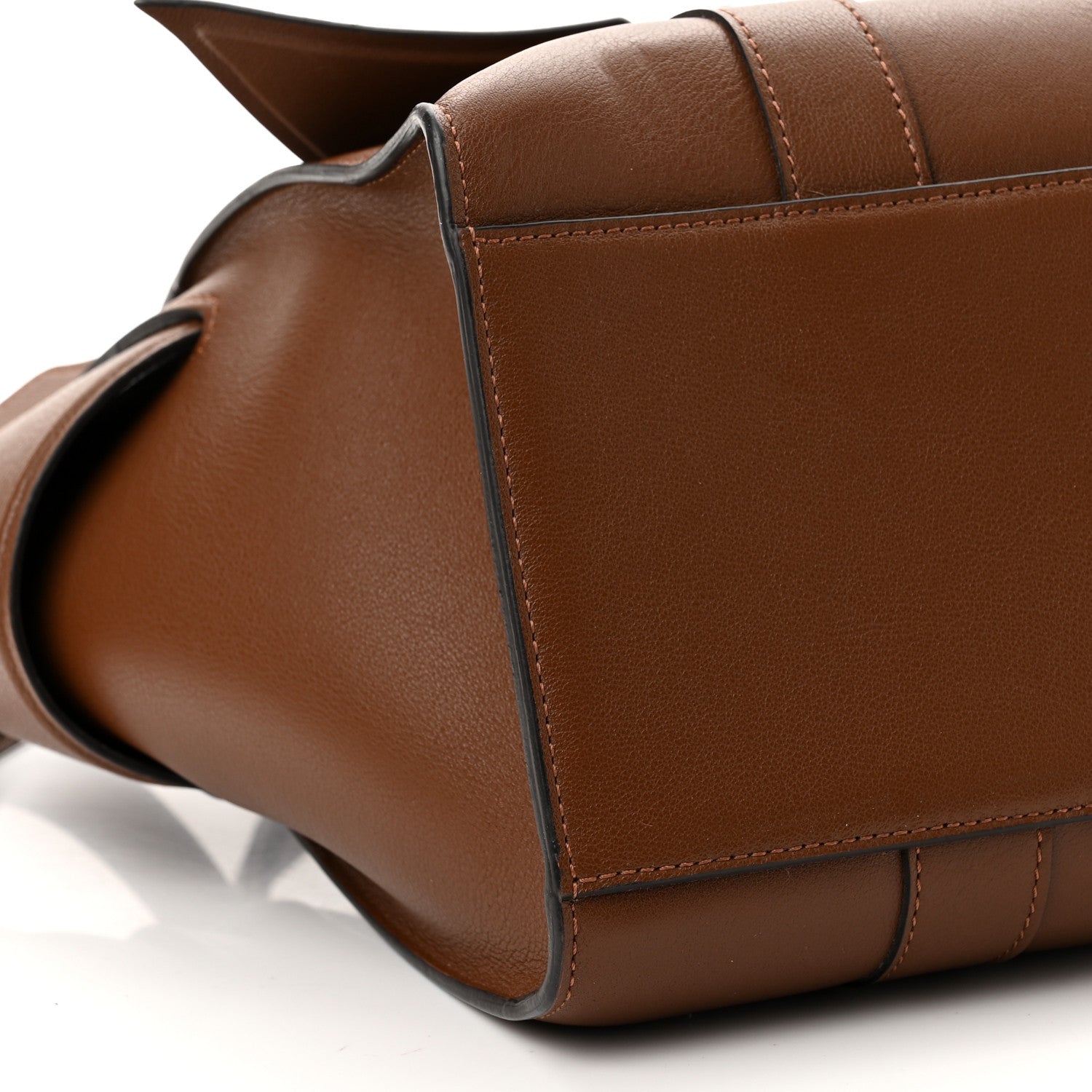 Mulberry x ACNE STUDIOS Grained Calfskin Musubi Bayswater Satchel Brown 8 of 9