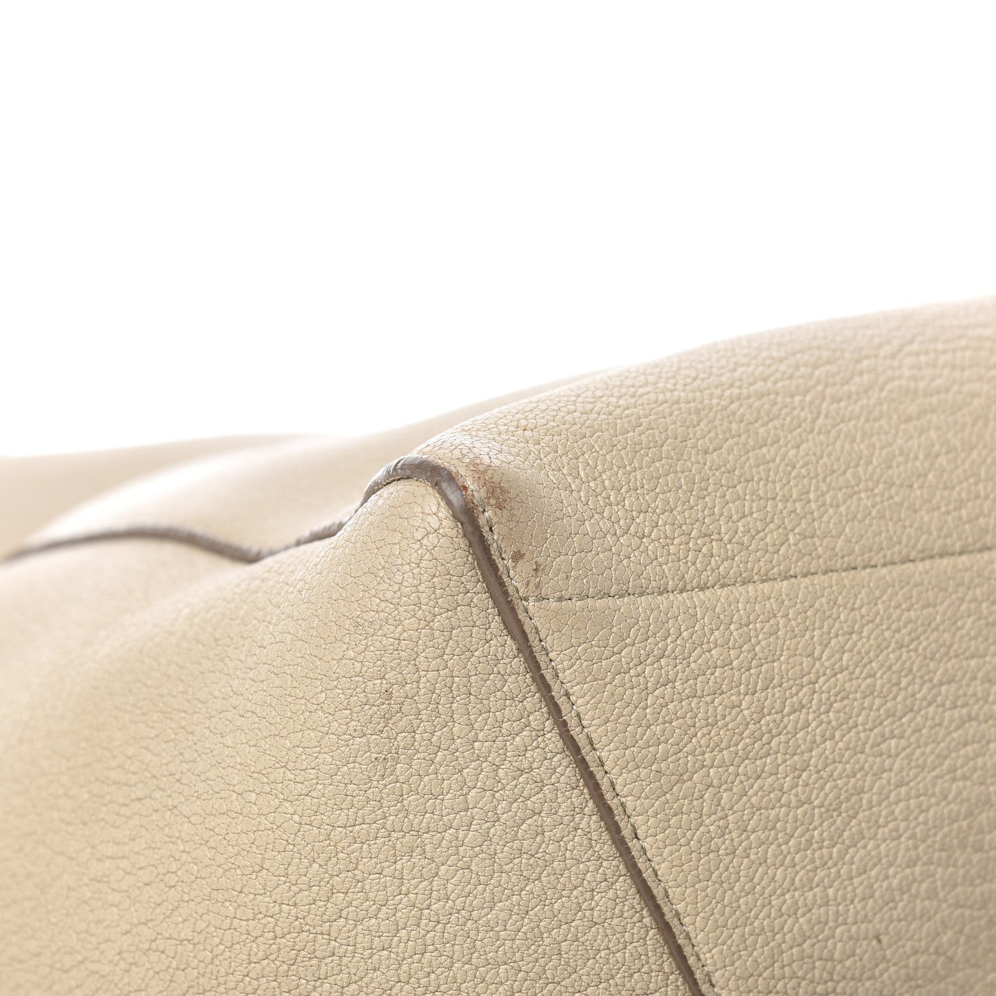 Soft Grained Calfskin Sangle Bucket Bag Dune