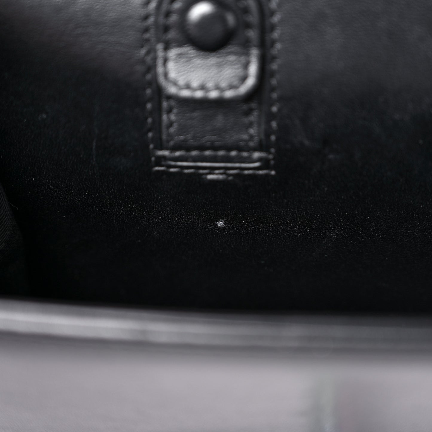 Lambskin LED Iridescent Metal Small Boy Flap Black Multicolor