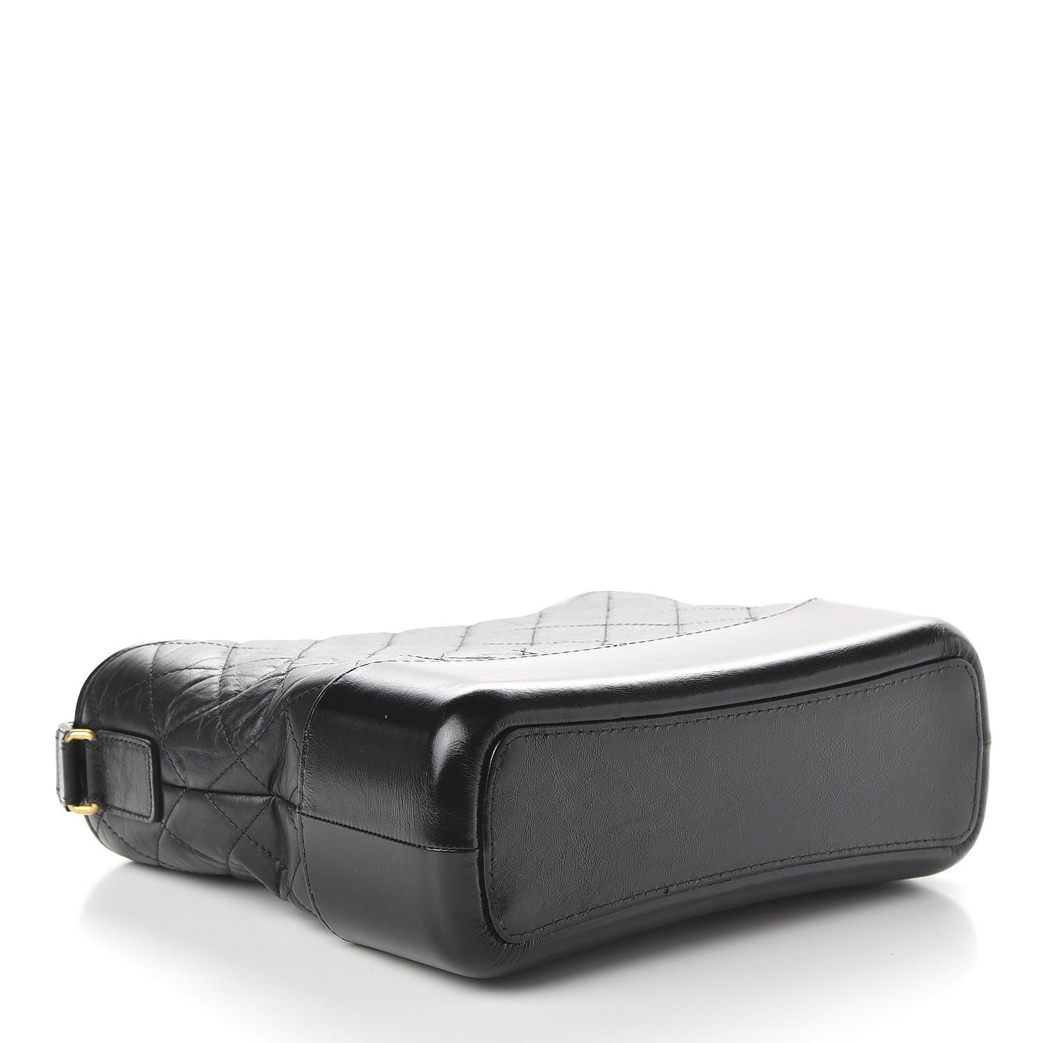 Chanel Aged Calfskin Quilted Medium Gabrielle Hobo Black 4 of 12