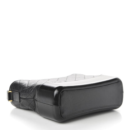 Chanel Aged Calfskin Quilted Medium Gabrielle Hobo Black 4 of 12