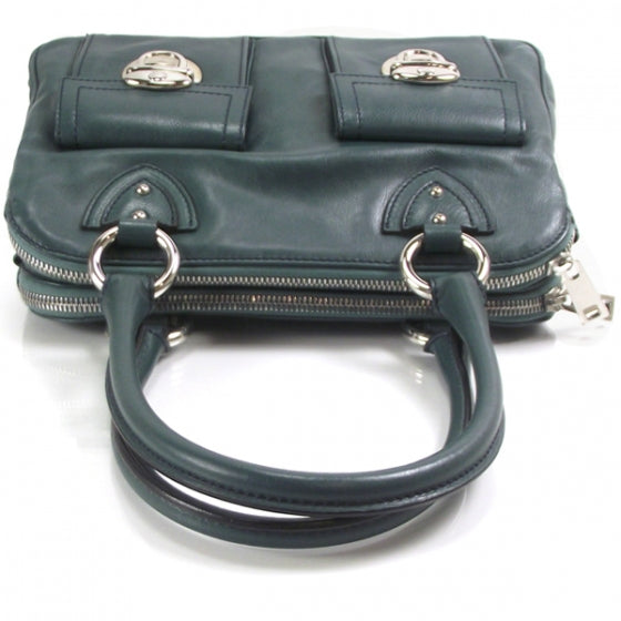 Leather Blake Tote Peacock Blue