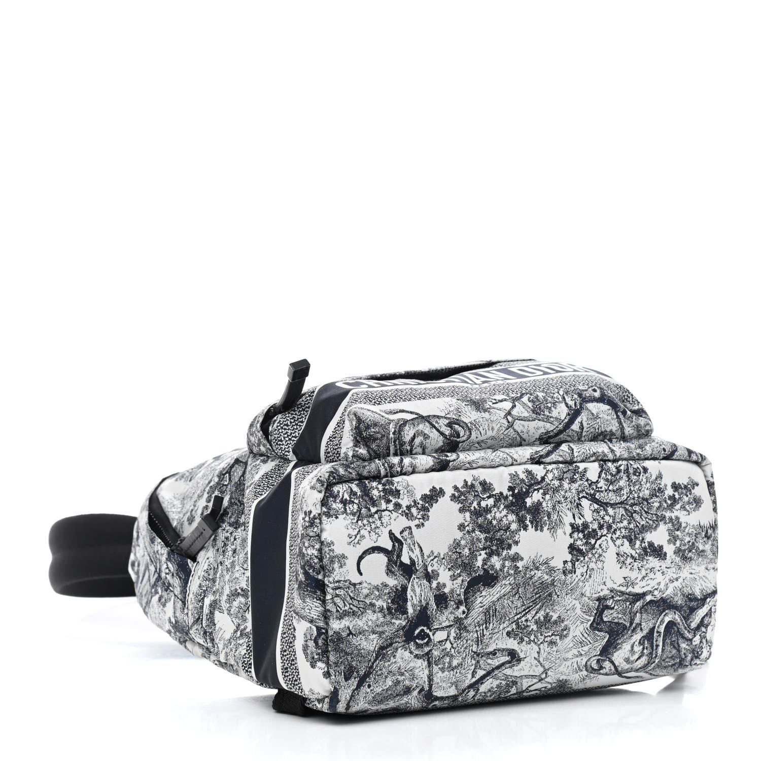 Christian Dior Nylon Technical Fabric Toile De Jouy Small Diortravel Backpack Blue 4 of 8