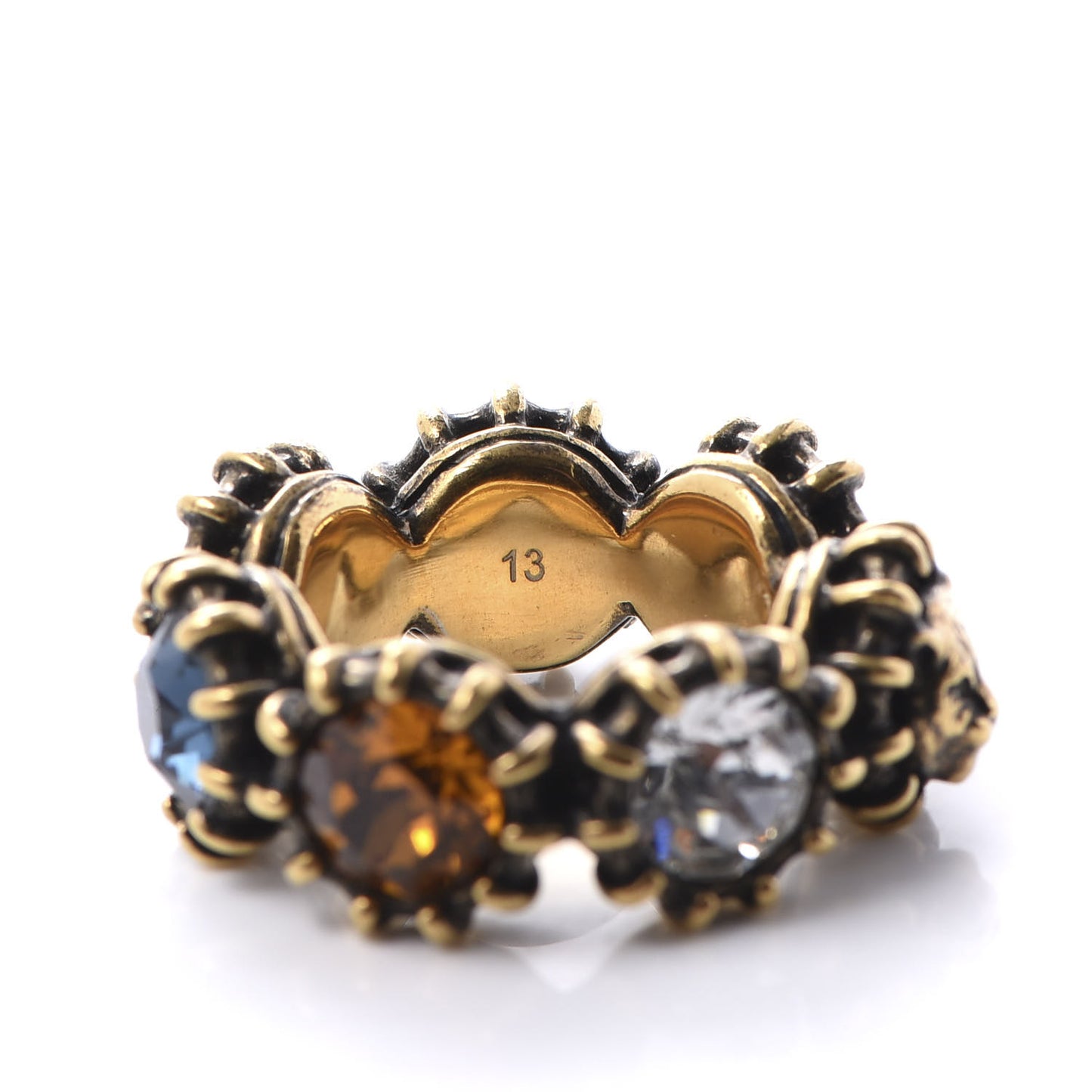 Tigerhead Crystal Ring 13