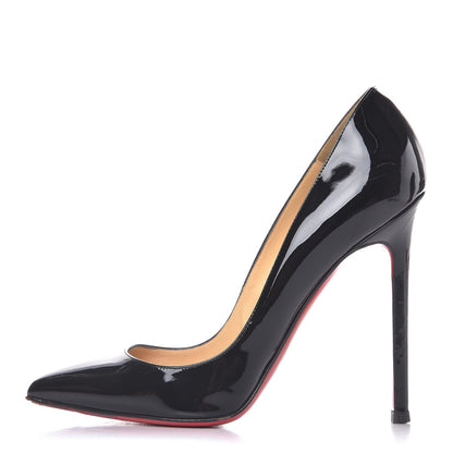 Christian Louboutin Patent Pigalle 120 Pumps 37 Black 1 of 12