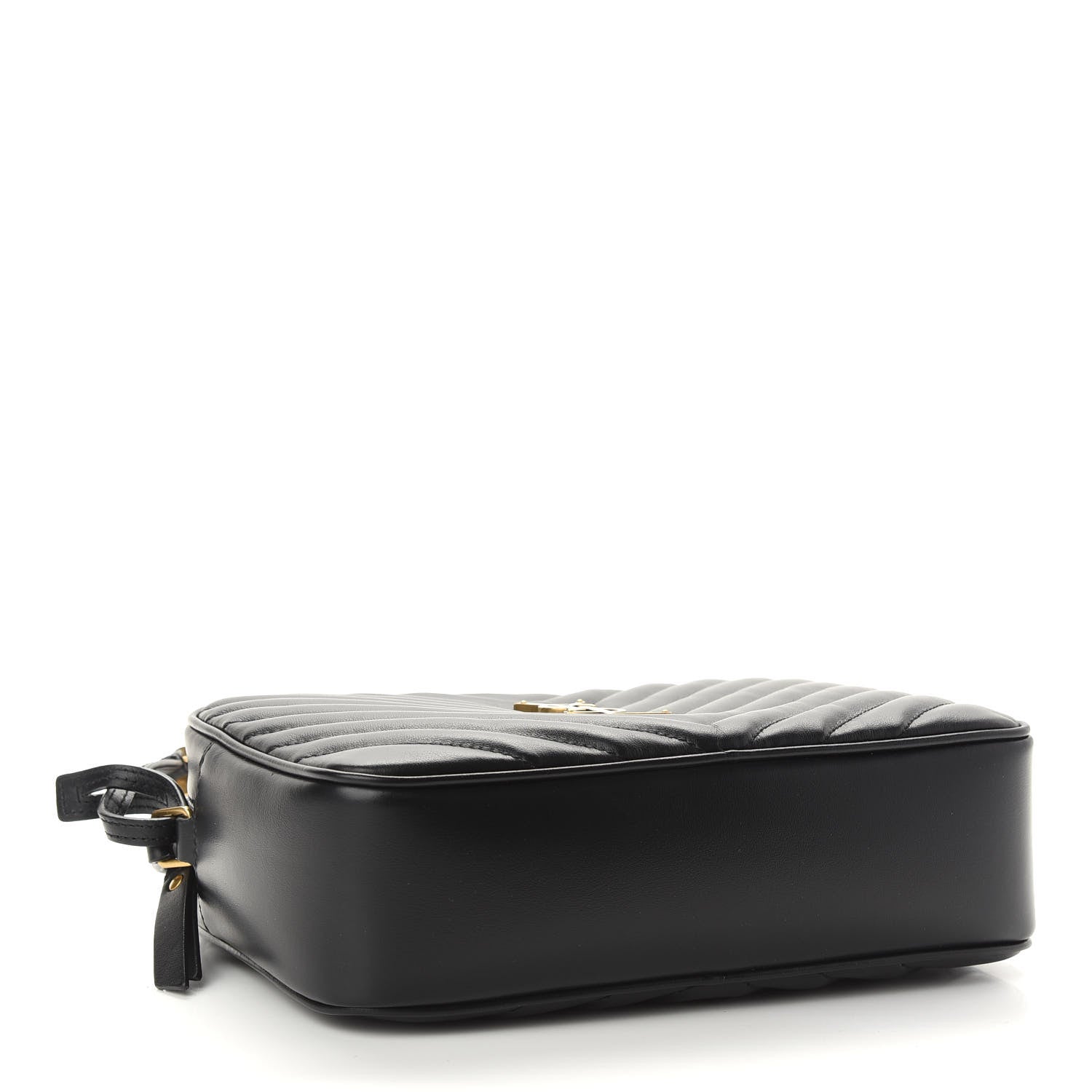 Saint Laurent Calfskin Matelasse Monogram Lou Camera Bag Black 4 of 9