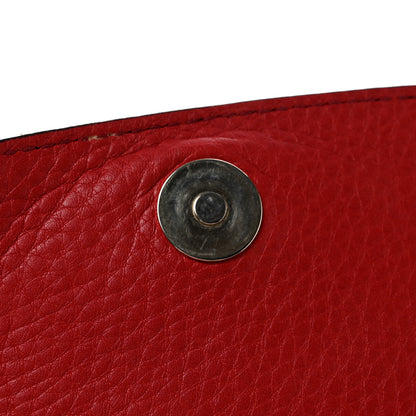 Gucci Pebbled Calfskin Medium Soho Flap Crossbody Tabasco Red 13 of 13
