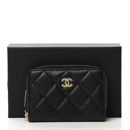 Chanel Caviar Quilted Classic Zipped Coin Purse Black 8 of 8