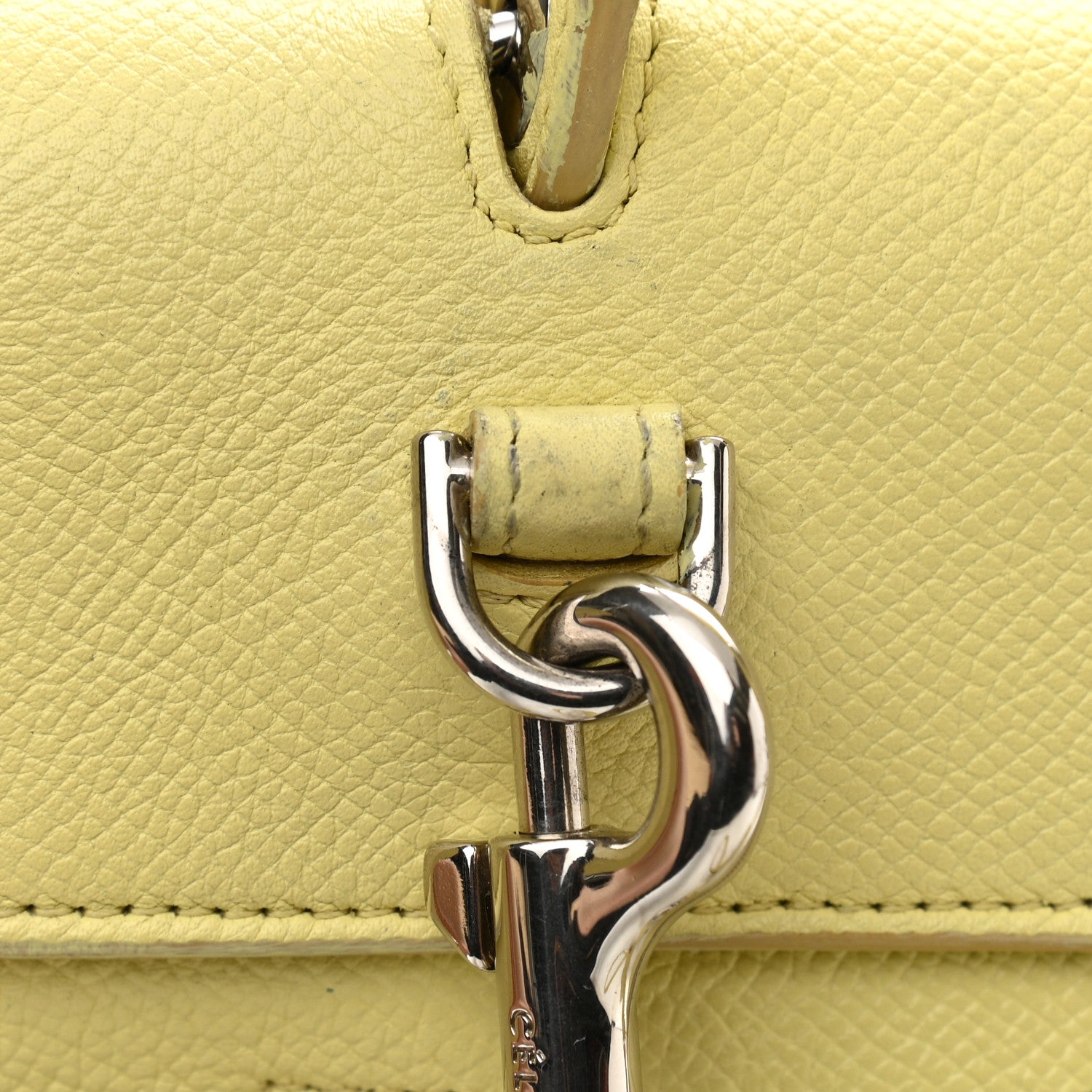 Celine Grained Calfskin Micro Belt Bag Bergamote 16 of 19