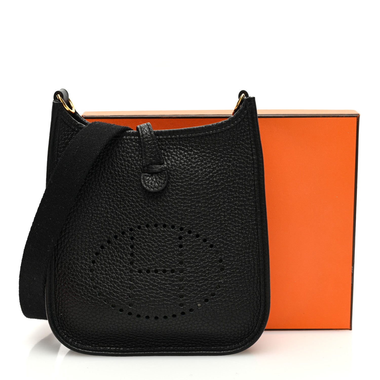 Hermes Taurillon Clemence Evelyne TPM Black 11 of 11