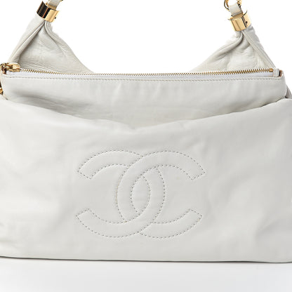 Chanel Calfskin Rodeo Drive Hobo White 7 of 9