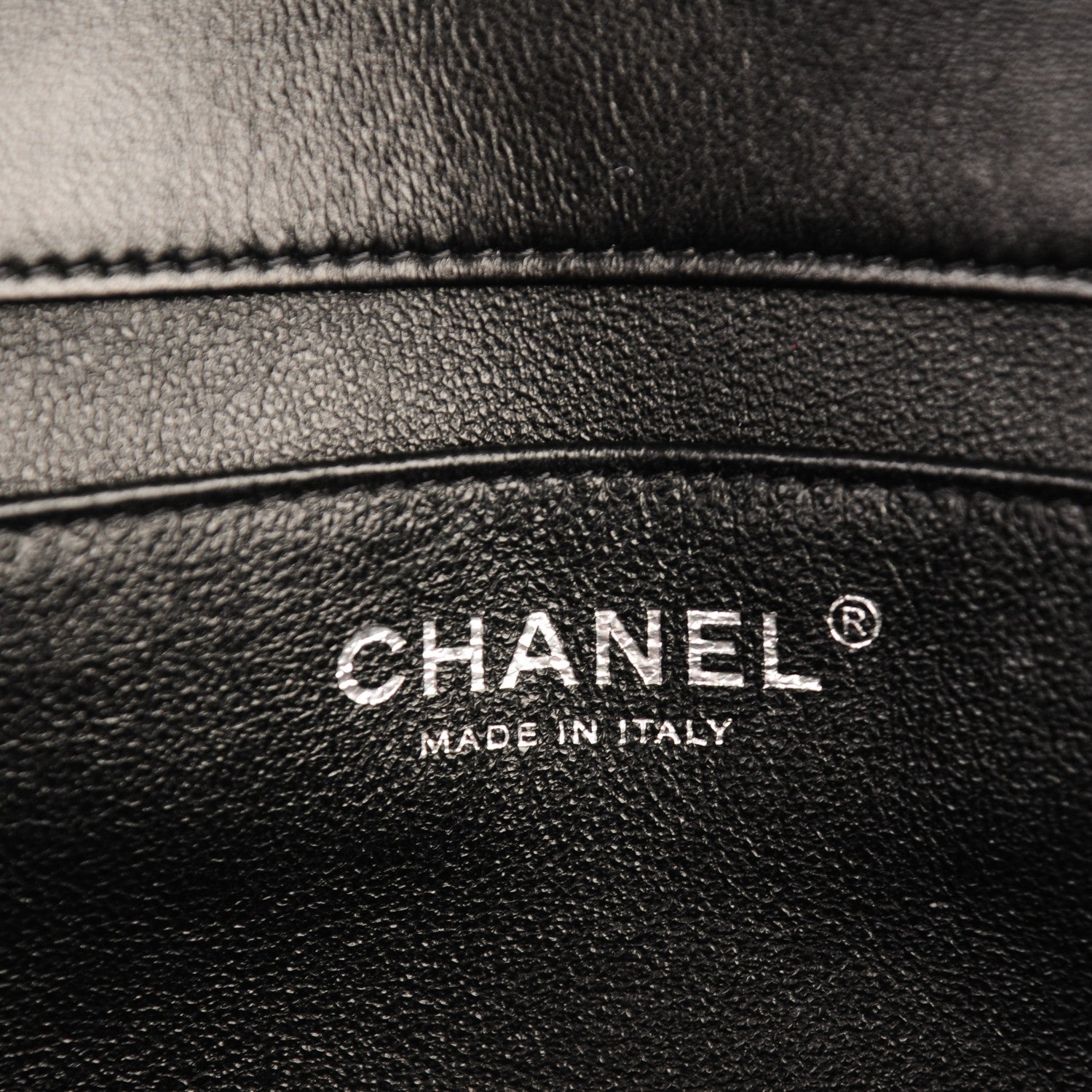 Chanel Lambskin Quilted Clutch With Chain Flap Black 6 of 7