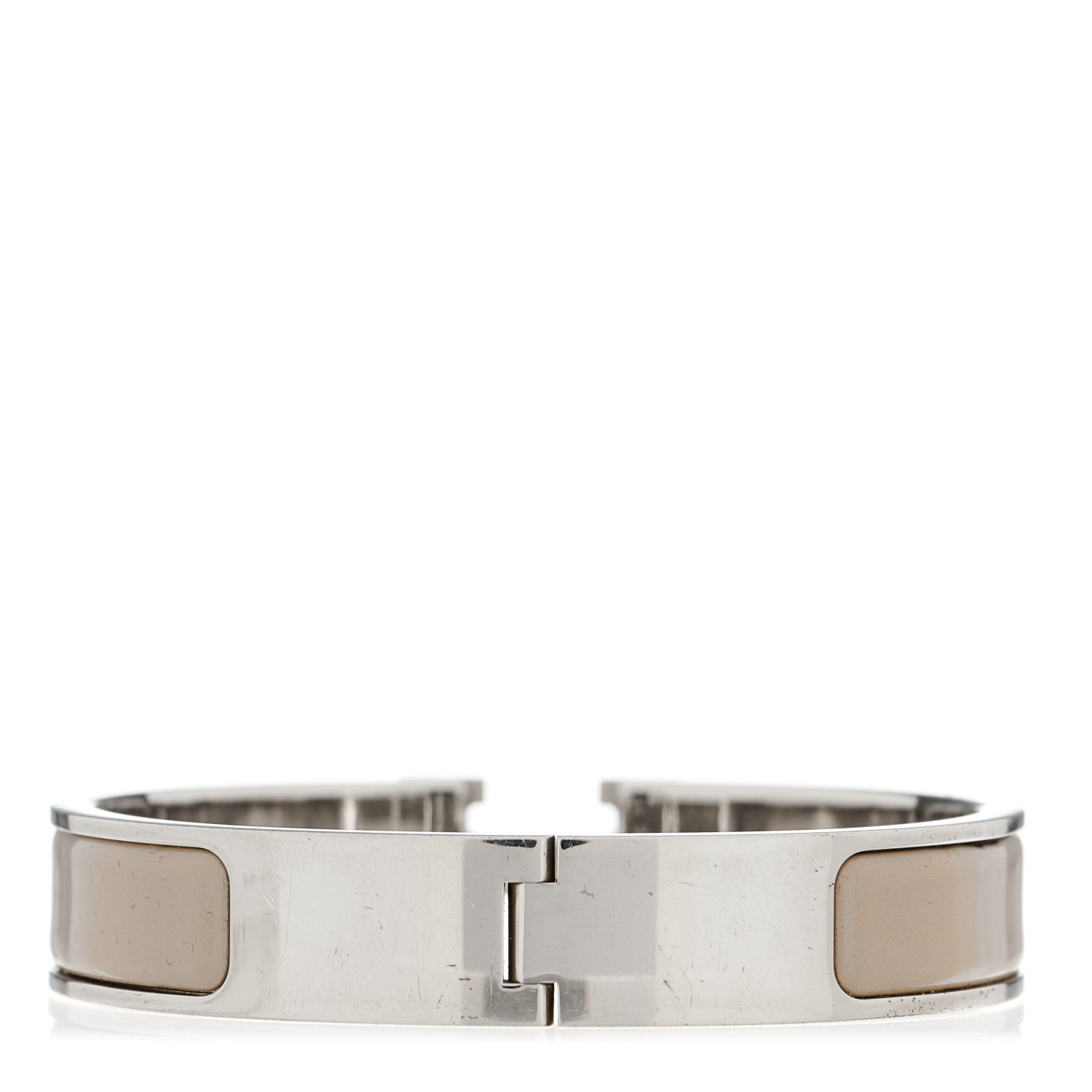 Hermes Enamel Narrow Clic Clac H Bracelet GM Chestnut 2 of 3
